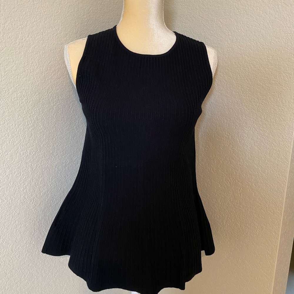 NWT Ann Taylor Sleeveless Poplin Sweater